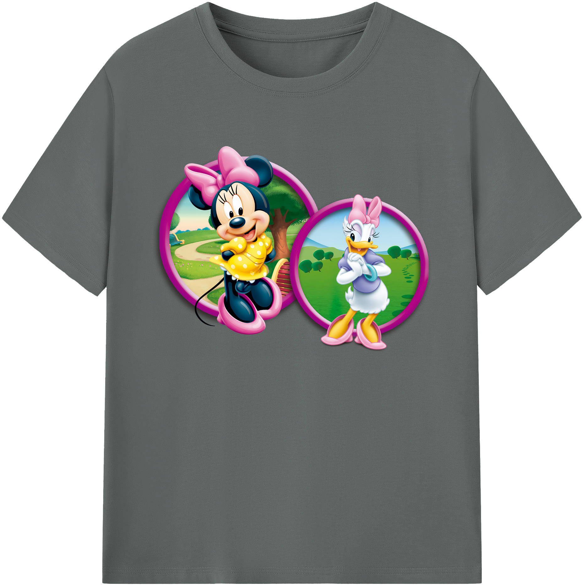 ミッキーマウス Mickey Mouse 綿100％ メンズ半袖Tシャツ｜肌触りやわらか＆通気性